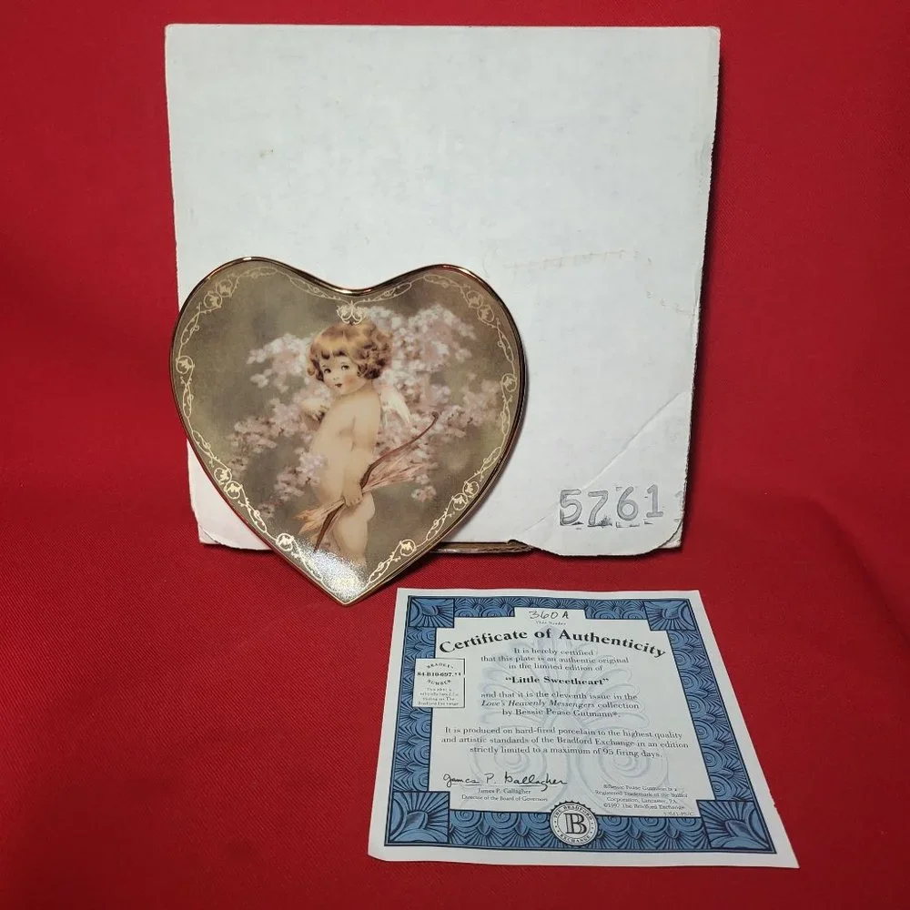 Vintage Bradford Exchange Little Sweetheart Decorative Plate 1997